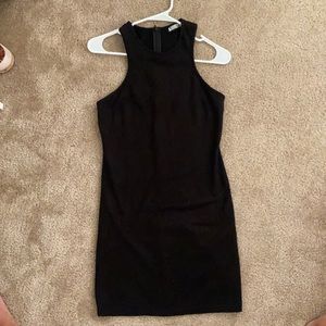 LBD! soft suede black mini dress! Never worn!